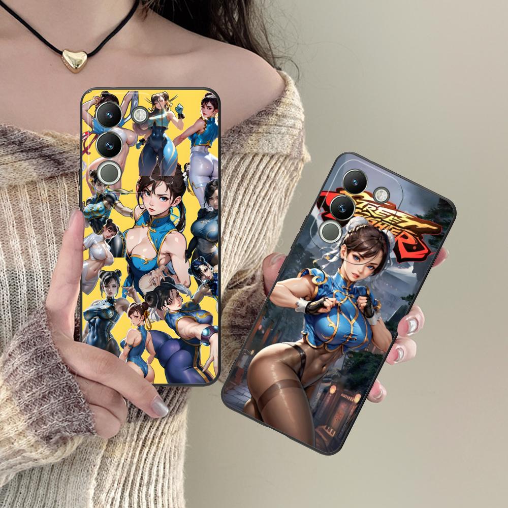 Чехол для телефона Street Fighter Chunli для VIVO V60 V50 V40 V30 V29 V27 V25 V23 Pro Lite 5G Красочная печать Красивый смартфон