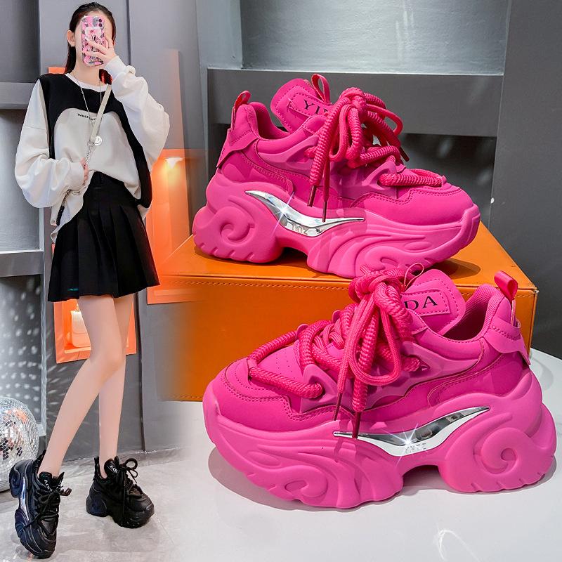 High Quality Spring Autumn Women Platform Sneakers Chunky Shoes Sport Vulcanized Shoes Female Casual Shoes