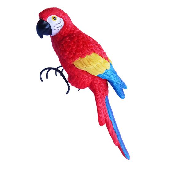 Кашпо Фигурка птицы Смола Садовая статуя птицы с когтями Декор для цветочного горшка Статуя попугая для бонсай Домашний декор Садовое искусство