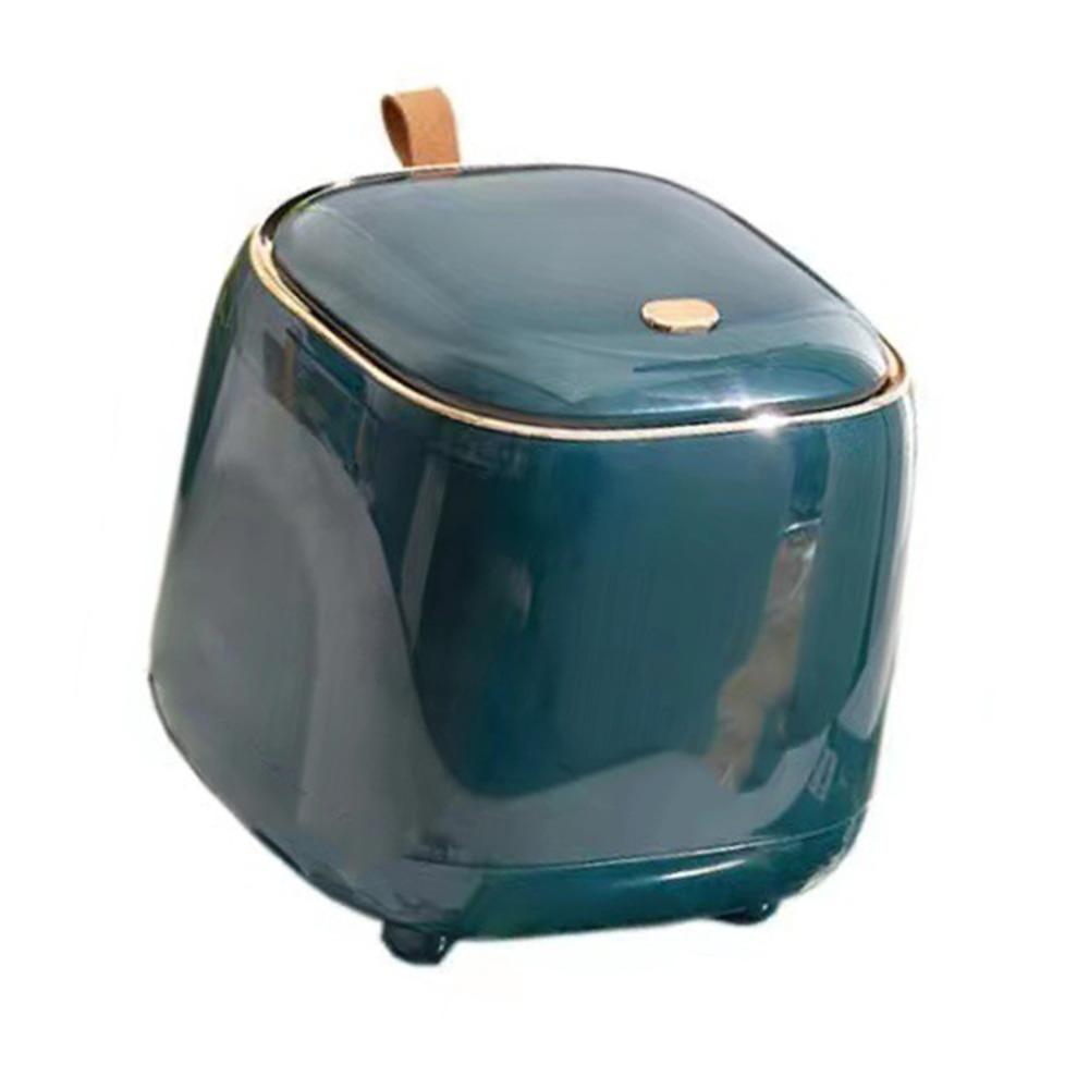 14.5x14.5x15cm Small Covered Table Paper Waste Basket Living room tea table garbage collection