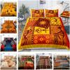 Комплекты постельного белья с африканским принтом Комплекты для кровати Набор пододеяльника Наволочки Роскошное Богемное украшение Текстиль Богемный стиль БЕЗ простыни