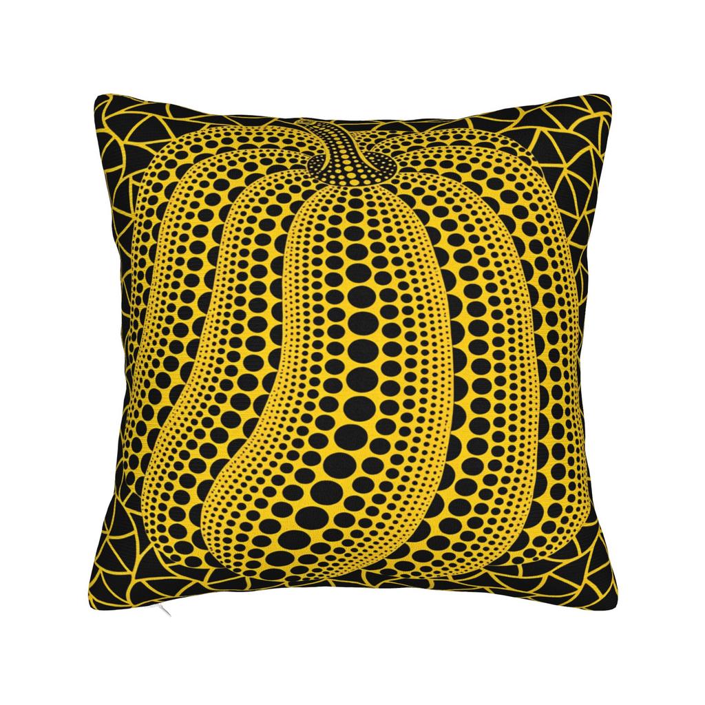 Yayoi Kusama Abstract Face Pillow Case Japanese Artist Custom Pillow Cover For Chair Sofa Home Decor Kawaii Cushion Cover