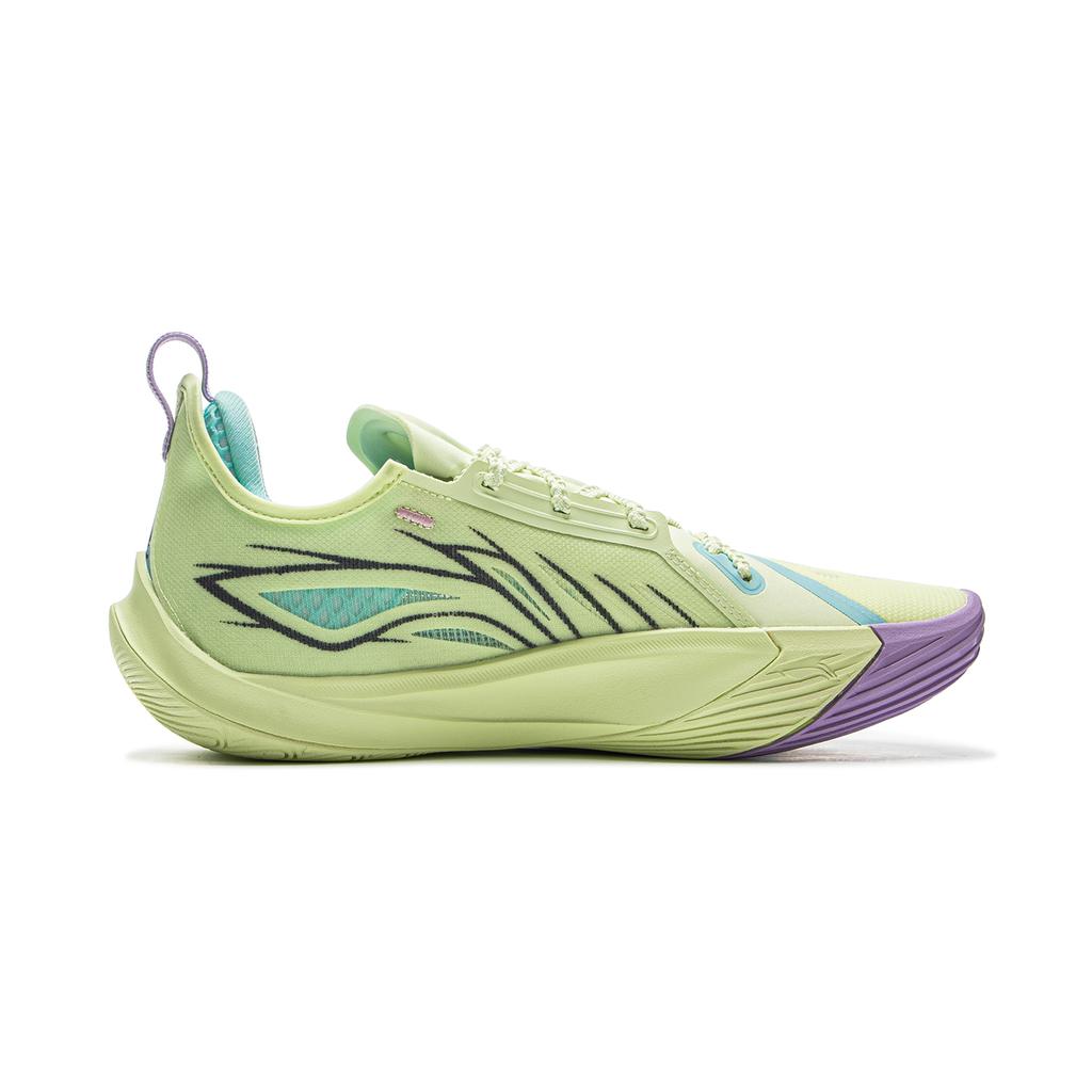 New LiNing Sonic 13 Cushioning Abrasion Resistant Support Low Top Basketball Shoes Men's Green ABAV025-3