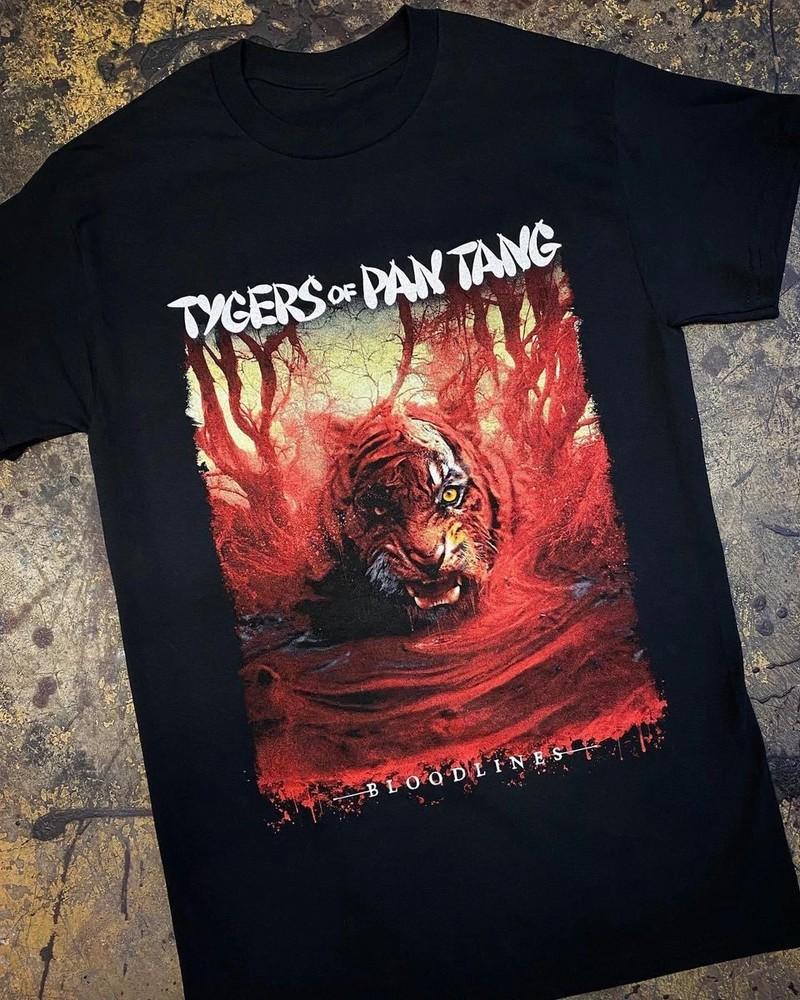 Хлопковая футболка Tygers Of Pan Tang Bloodlines Унисекс Размеры от S до 4XL