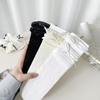 Lolita Socks for Women's Spring and Summer, Bow Lace Lace, Solid Color Pile Socks, Breathable Mid-calf Socks