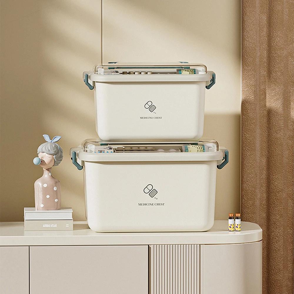 Large Capacity Medicine Box for Home Medicine Storage Multi Layer Classification Home Medicine Box Organizer for Home