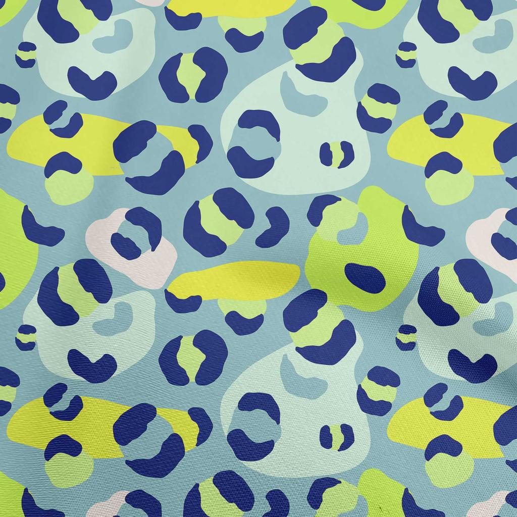 oneOone Cotton Poplin Aquamarine Green Fabric Animal Skin Quilting Supplies Print Sewing Fabric By The Yard 42 Inch