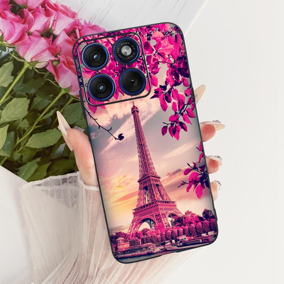 For Motorola Edge 70 Case XT2601-2 Cute Cat Peacock Painted Cover Soft Silicone Case For Motorola Edge 70 Fusion Edge70 5G Shell