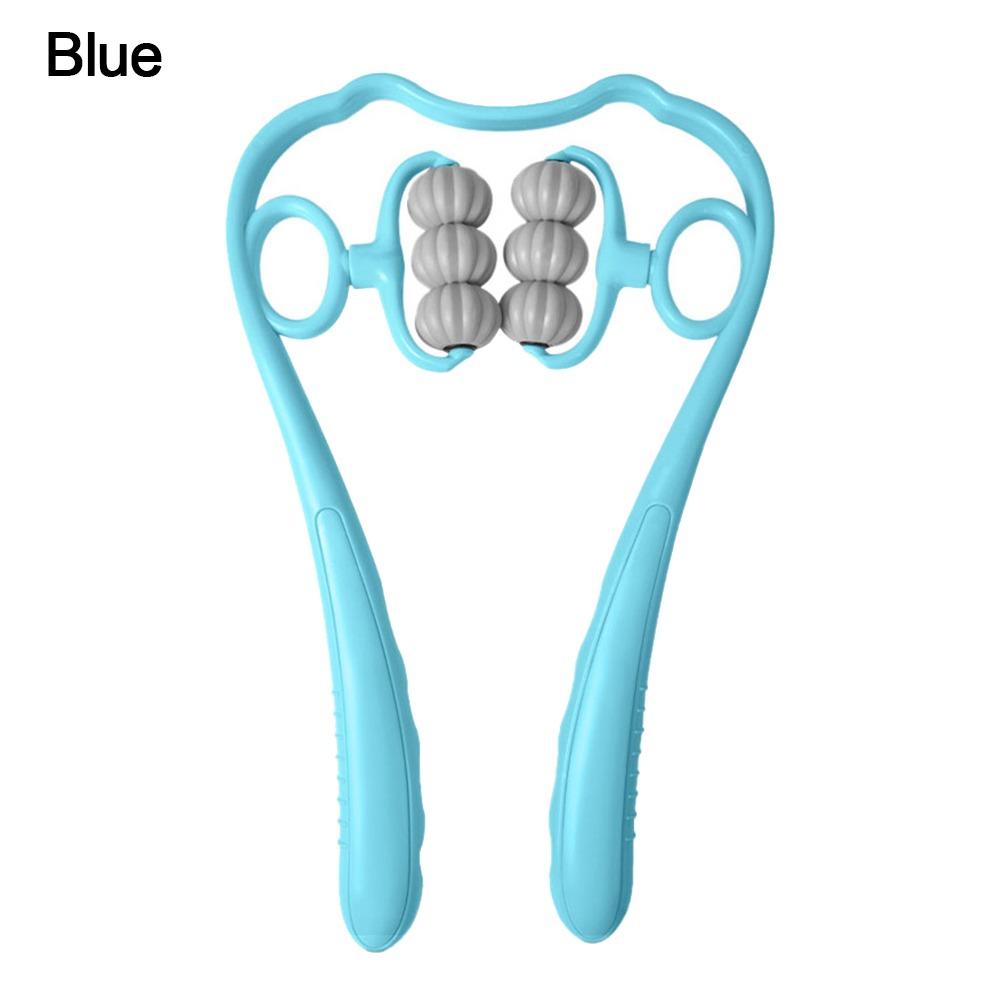 Роликовый инструмент Массажер для шейного отдела позвоночника Расслабьте шею для облегчения боли Глубокотканный массажер для шеи Роликовый массажер для шеи Талии Ног Стоп