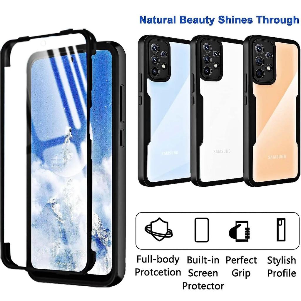 Двусторонний прозрачный чехол на 360 градусов для Samsung Galaxy iPhone Xiaomi Redmi Note POCO OPPO Pixel, объектив камеры, экран, полная защита, чехол для телефона