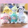 Adorable Kuromi Plush Keychain Cinnamoroll Pompompurin Melody Bag Accessory