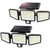Aceki Solar Light Outdoor Waterproof Sensor Set of 2 LED light emitting light flow to 2500 3 интеллектуальных режима Аккумулятор большой емкости 2200 мАч