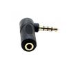 3 Pole 90 Degree Headphone Jack Converter 3.5mm Adapter Audio Stereo Adapter Jack Mic Converter