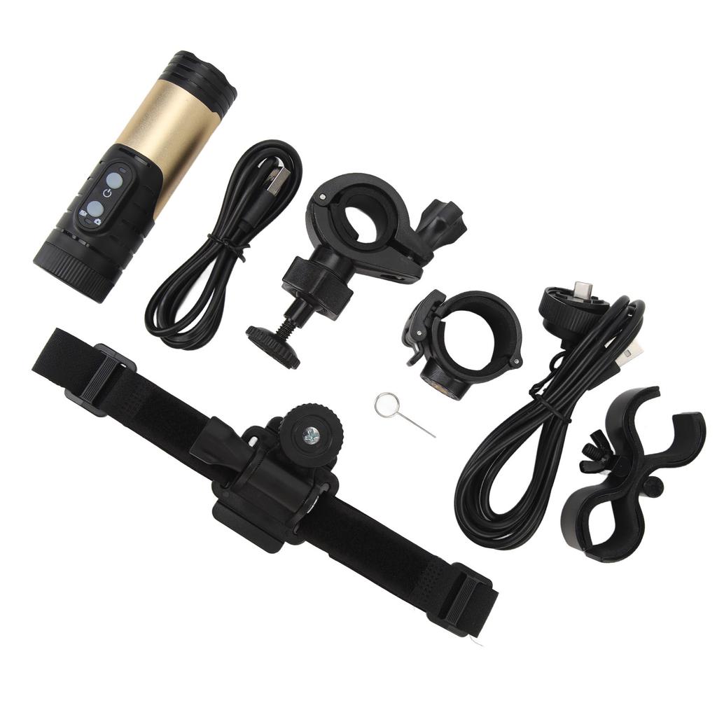 Mini Sports DV Camera 12MP WiFi IP66 Waterproof 1600mAh Type C 120 Wide Degree Outdoor Sports Helmet Camera for