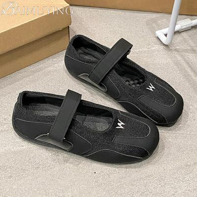 Сетчатые женские кроссовки повседневные плоские сандалии спортивная обувь женская тренд 2025 лето мелкие туфли Мэри Джейн комфорт zapatillas mujer