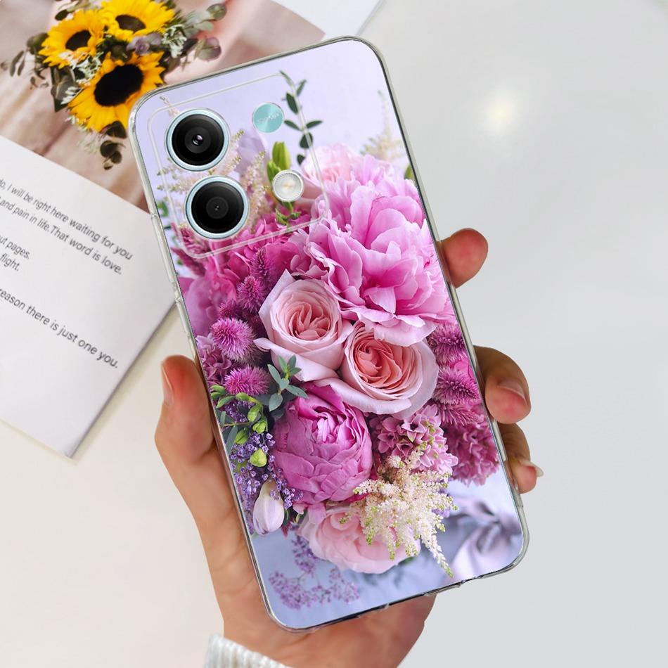 For Xiaomi Redmi Note 13 4G Case Redmi Note 13 Pro 4G Global Cute Soft Silicone TPU Slim Cover For Redmi Note13 13Pro 4G