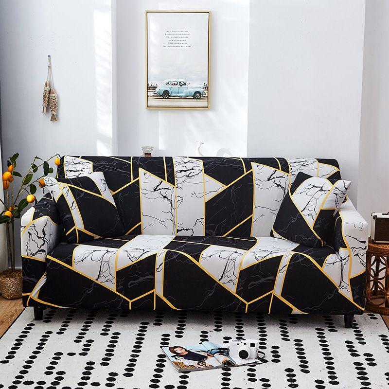 Стильный и мягкий эластичный чехол для дивана в гостиную Funda Couch Case с отличной эластичностью