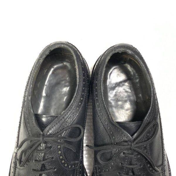 70s-80s Vintage/FREEMAN/Long Wingtip Business Shoes/7E/25.5cm/Black/(USED)