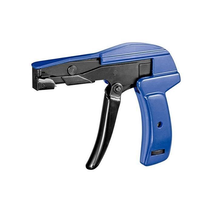 Pince de serrage professionnelle pour collier plastique de 2,2 à 4,8 mm