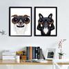 Funny Dog Looking Telescope French Bulldog Wall Art Poster Animal Wall Picture Children's Room Living Room Bedroom Decoration