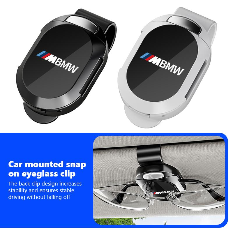 BEKV7 Universal Car Sunshade Sunglasses Storage ID Card Glasses Clip For BMW M Performance Alpina M3 M5 M6 X1 X3 X4 X5 G20