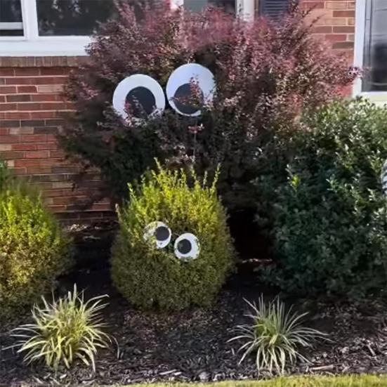 8 шт. Глаза на Хэллоуин для кустов, большие игрушечные глаза, гигантские подвижные глаза на Хэллоуин, самоклеящиеся наклейки для поделок, домашнего декора