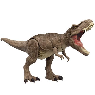 Mattel Мир Юрского периода (МИР ЮРСКОГО ПЕРИОДА) Супер Боевая Атака Игрушка Динозавр T-Rex Возраст 4+ Общая Длина: приблизительно. 54,6 см HXF53