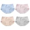 Yi Er Shuang Women's 4-Pack 3A Antibacterial Cotton Briefs