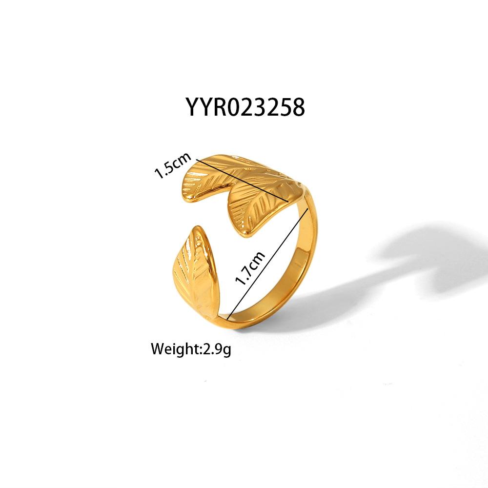 Titanium Steel Ring Jewelry Aesthetic Adjustable Stainless Steel Ring Ornament Exaggerated Opening Jewelry Accessories for Women's Banquet Occasions