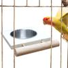 Кормушка для птиц, прочная, из нержавеющей стали, съемная, для волнистых попугаев