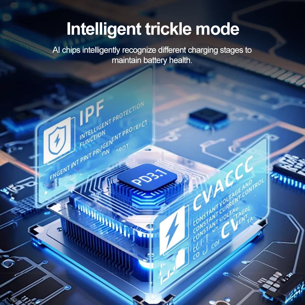 Retractable Car Charger 4 in 1 Mech-Style Fast Charging Car Phone Charger 65W Cell Phone Charger for Car Compatible with iPhone