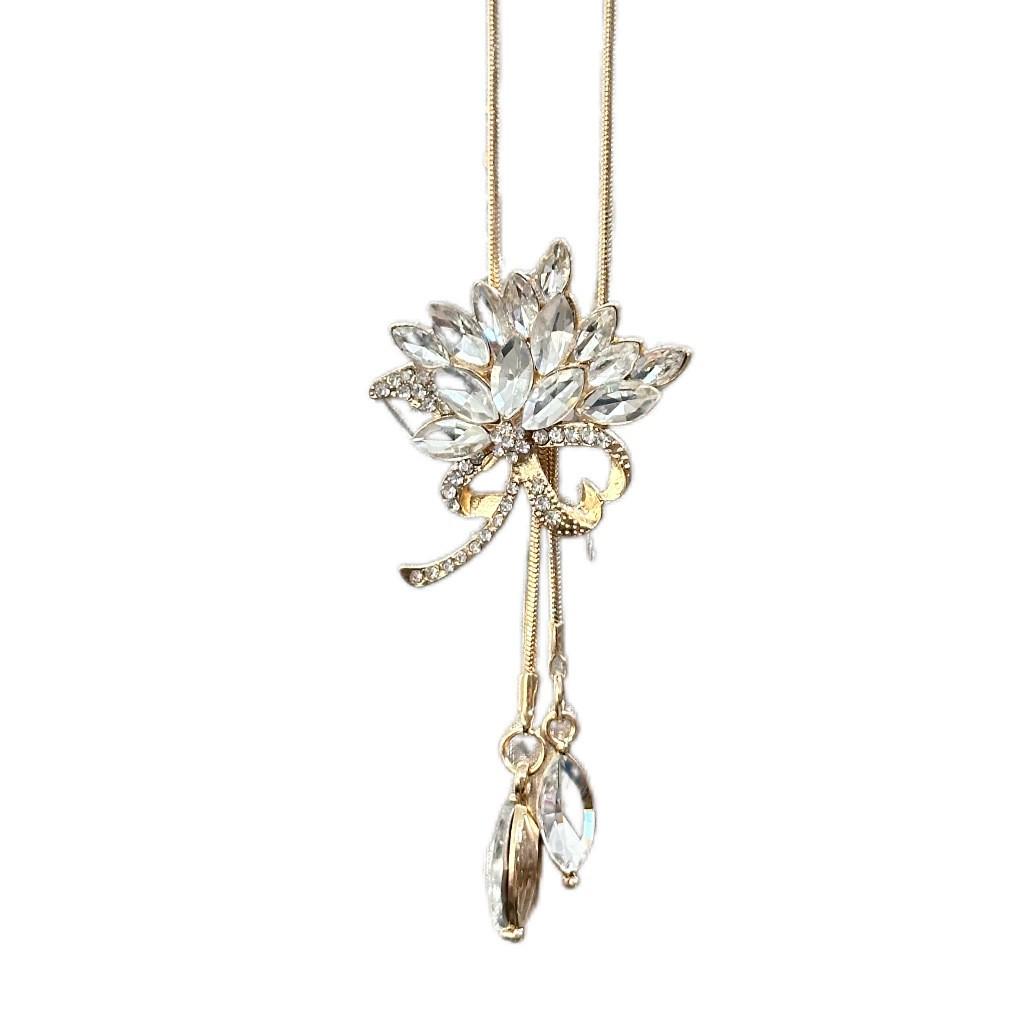 Элегантное ожерелье-цепочка с кисточкой для женщин - Универсальный, высококлассный европейский и американский дизайн для осенне-зимней моды