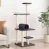 VidaXL Cat Tree with Sisal Scratching Posts Dark Grey 136 Cm 172093