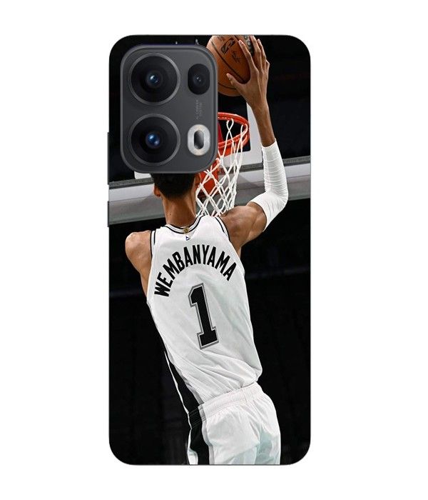 Coque Maniacase Pour Oppo Reno 13 Pro 5G Victor Wembanyama n°1 San Antonio Spurs Dunk