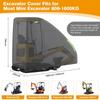 Чехол для мини-экскаватора, подходит для Bobcat E20 1760-3530 фунтов, водонепроницаемый, ткань Оксфорд 210D, с молнией, наружные аксессуары, черный