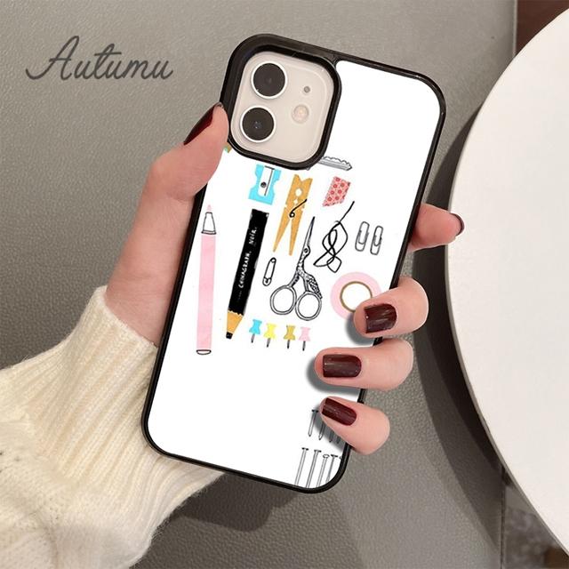 Чехол для телефона с мультяшной швейной машинкой для iPhone 11, 12, 13, 14 Pro Max mini X XR XS SE 2020 5 6S 7 8 Plus, чехол для Samsung Galaxy S21 S22
