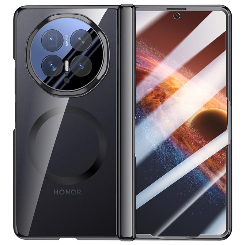 Новая модель подходит для Honor Magic v1 гальванизированный прозрачный чехол для мобильного телефона V1 магнитный всесторонний шарнир центрального вала противоударный