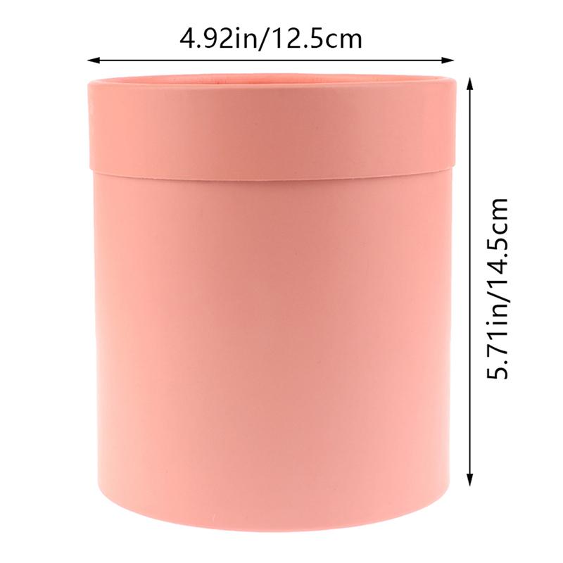 1Pc Flower Box Rose Bouquet Boxes Round Box Flower Arrangement Wedding Decor