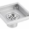 4.33 Inch Floor Drain Square Shape Bathroom Drain Anti-Odor Shower Drain  Garage