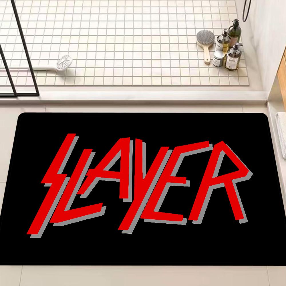 S-Slayer Хеви-метал группа Музыкальная комната Коврики Скандинавский стиль Домашний придверный коврик Коврики для ванной-туалета Коврик для декора спальни Отеля