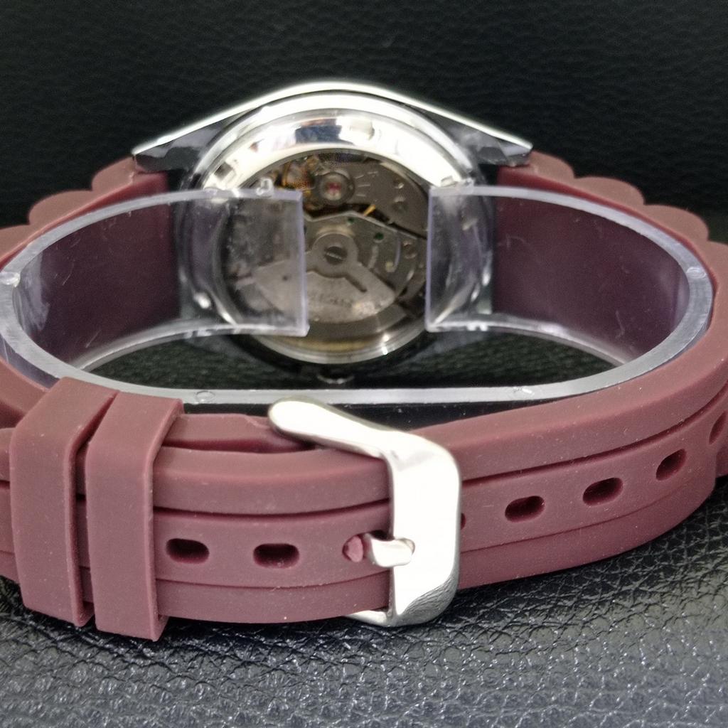 АВТОМАТИЧЕСКИЕ ВИНТАЖНЫЕ ВОССТАНОВЛЕННЫЕ SEIKO 5 ЯПОНИЯ 6309A МУЖСКИЕ ЧАСЫ С КРАСНЫМ ЦИФЕРБЛАТОМ a441250-4