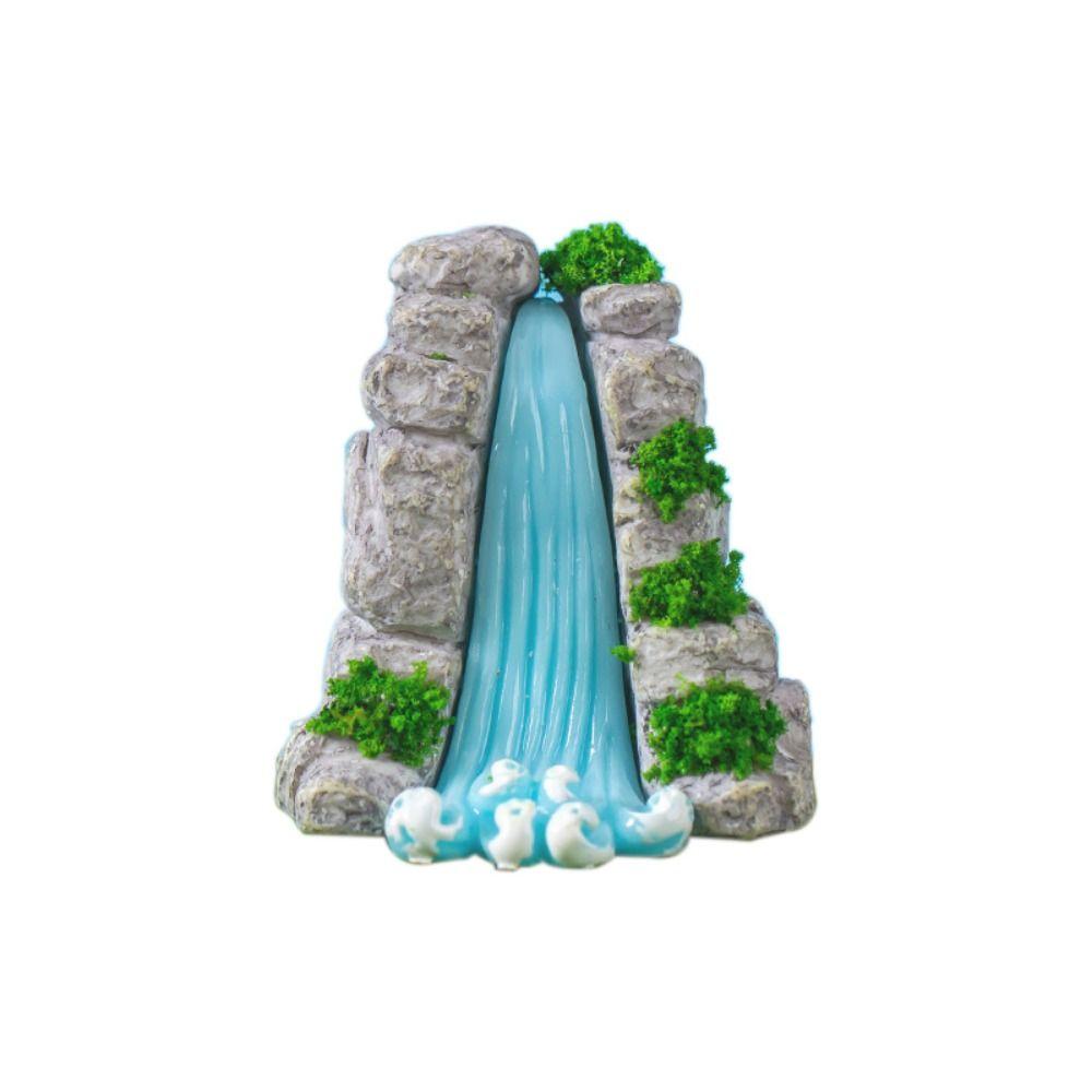 Decorative Mini Rockery Ornament Simulation Waterfall Rocks Micro Landscape Ornaments  Fish Tank