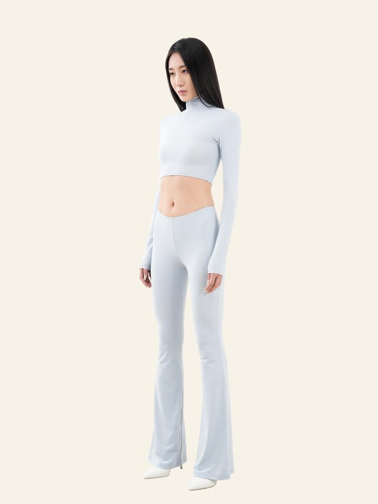 Штаны bootcut Deoineoseu Jersey (Серебристо-синий)