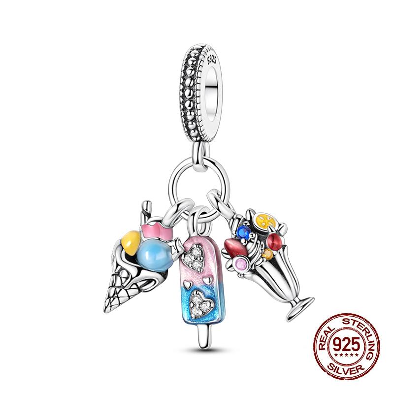 Summer Charms Copper Luminous Ocean Series Pendants Crab Whale Charms Beads Fit Original Bracelet Fine Diy Jewelry