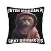 Decorative Pillowcase Guten Morgen Ganz Dnnes Eis Merchandise Seat Throw Pillow Case Cover Zippered Multi-Size