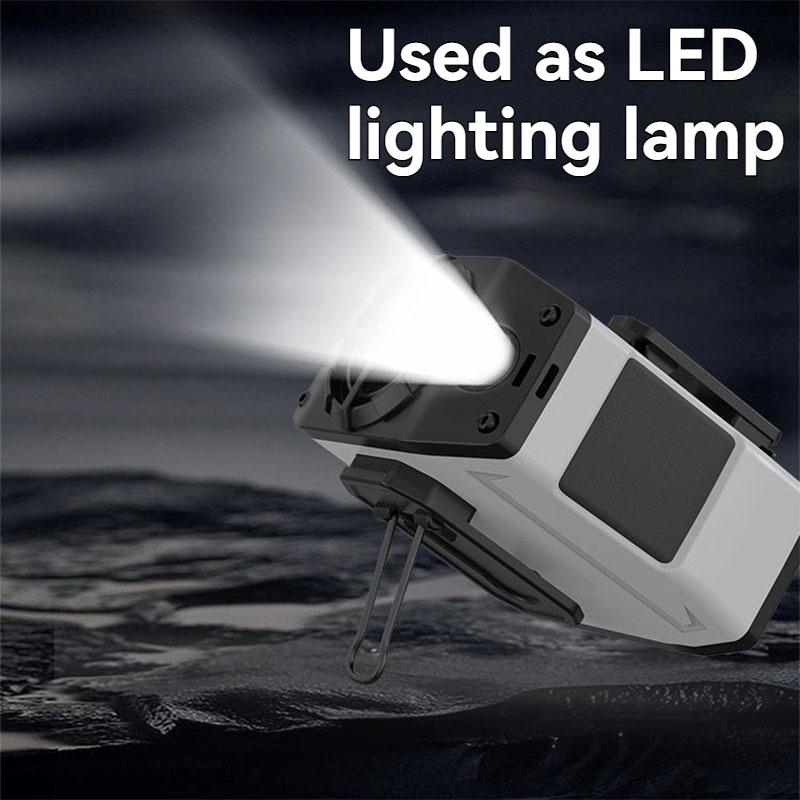 Portable Turbo Halterneck Fan with Ultra-Long Battery Life - High Wind Speed USB Charging for Home, Outdoor & Construction Sites