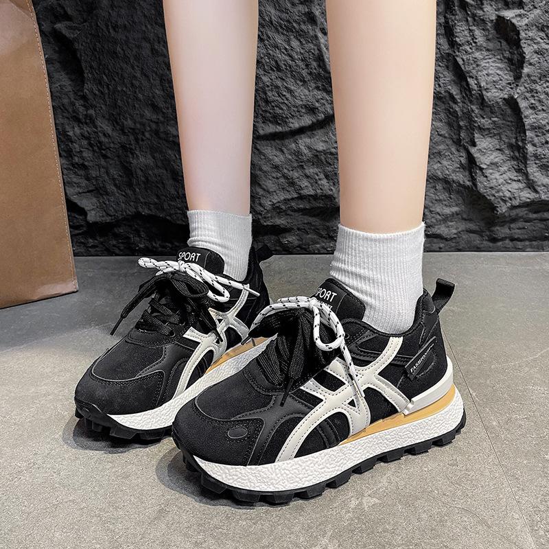 Платформа обувь Форрест Гамп осень и зима 2025 новый универсальный модный взрыв легкий кожаный повседневный спортивный обувь дети