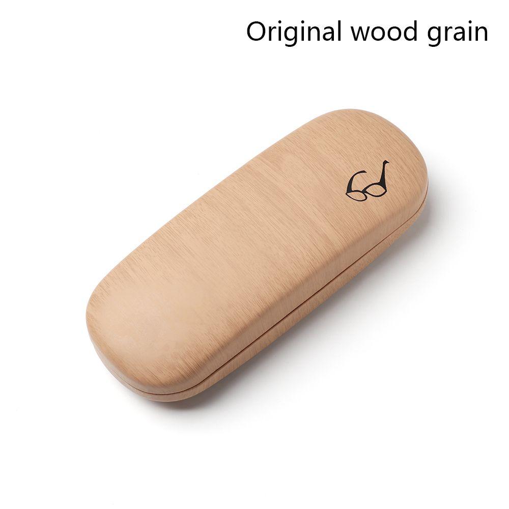 Высококачественный металлический футляр для очков с текстурой дерева Футляр для очков для чтения Футляр для очков Жесткий держатель для набора