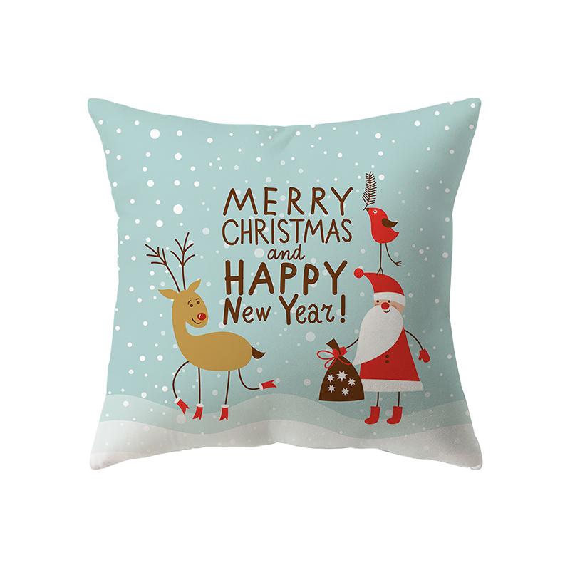 С Рождеством милый Санта-Клаус с принтом наволочка для дома, гостиной, украшения дивана, квадратная подушка, наволочка