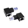 Rj45 Fast Ethernet Male-Female Правый угловой адаптер Cat5/6 Ethernet Lan Extension Adapter для концентратора